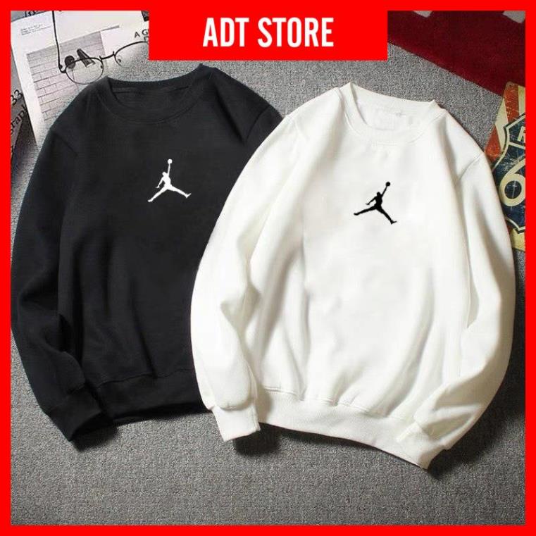 Áo Sweater logo Jordan Form Unisex Nam Nữ, Áo nỉ cổ tròn, áo nỉ dài tay, áo sweater nỉ trơn