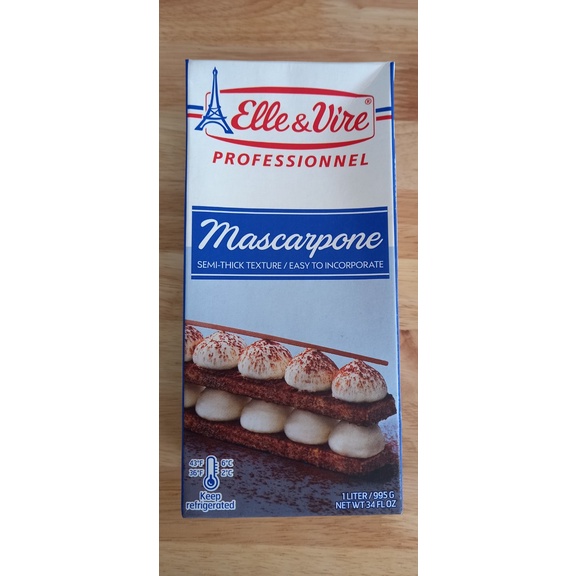 Phô mai kem Mascarpone Cheese Elle & Vire 1Lít