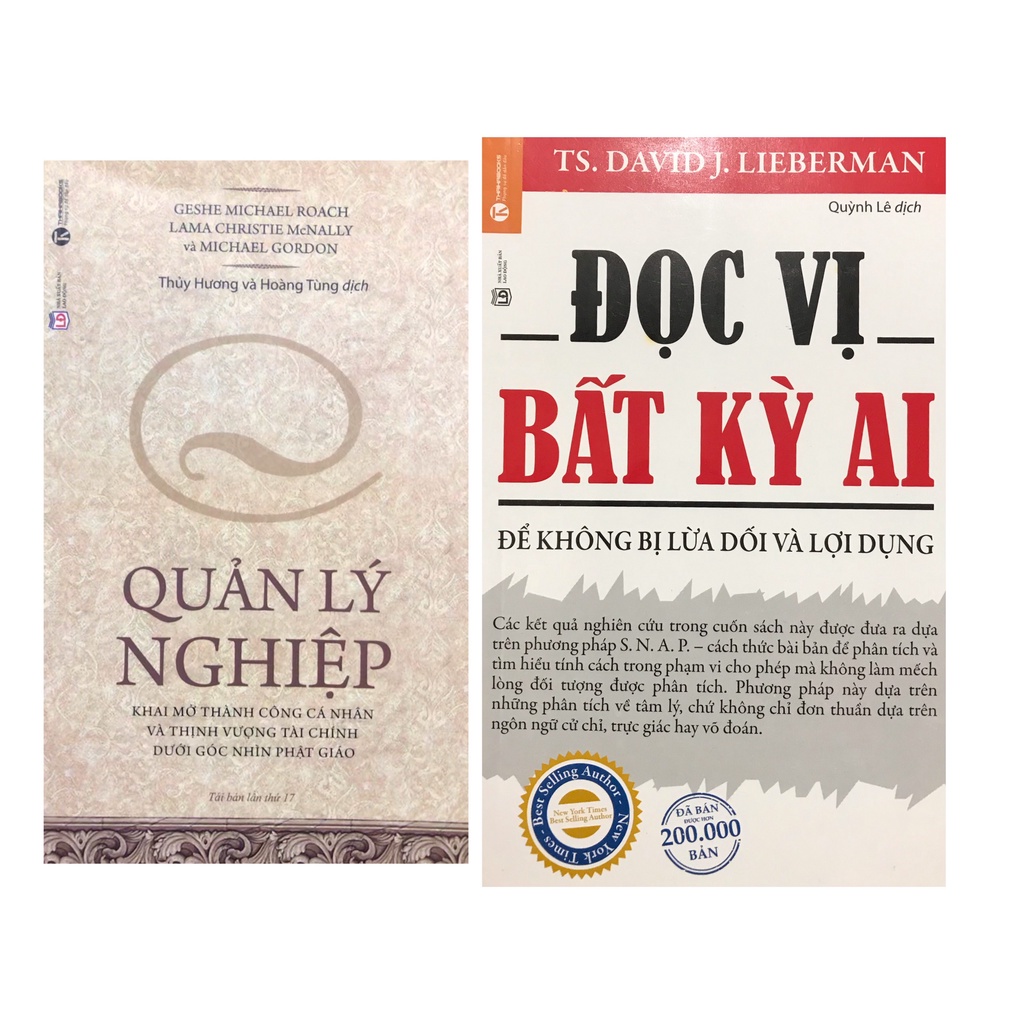 Sách - Combo Quản lý nghiệp + Đọc vị bất kỳ ai