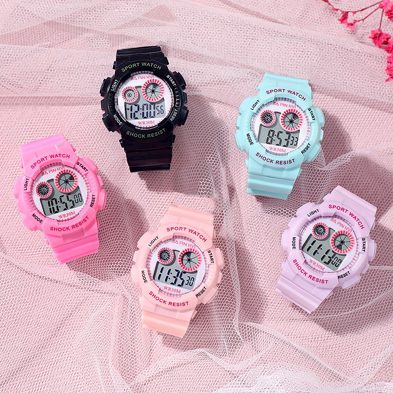 Đồng hồ điện tử nữ Sport watch S011 đầy đủ chức năng, kiểu dáng thể thao cá tính | BigBuy360 - bigbuy360.vn