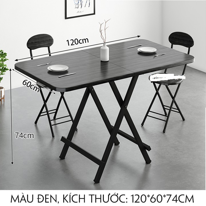 Bàn ăn gấp gọn, bàn gấp gọn đa năng size 120cm | BigBuy360 - bigbuy360.vn