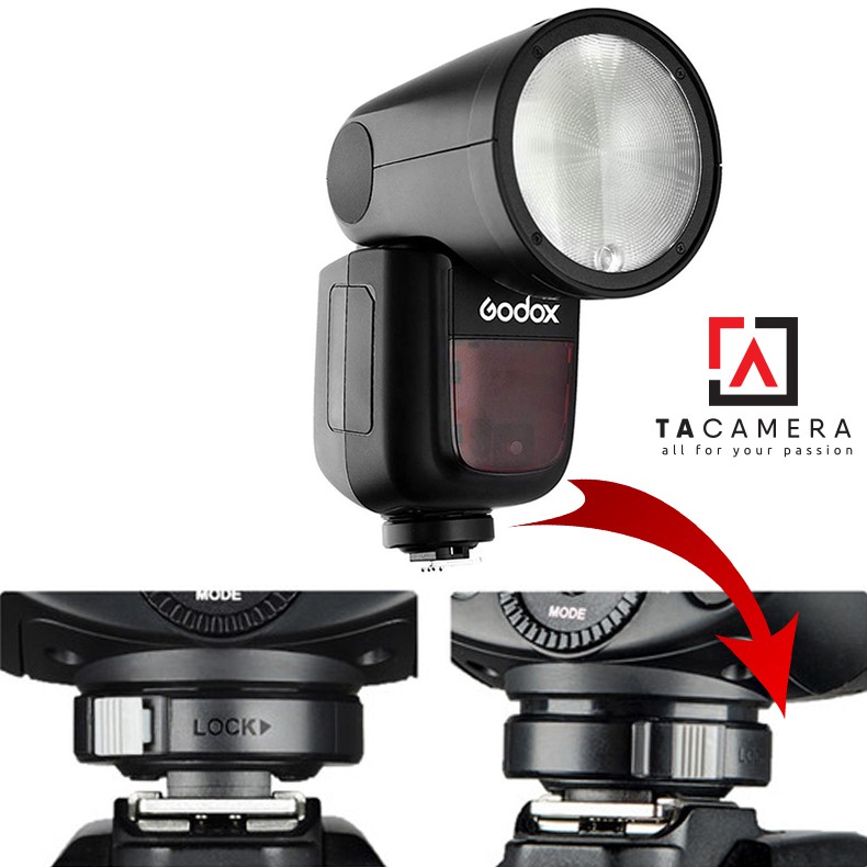 Chân Đế - Hotshoe Đèn Flash Godox V1/V860iii For Canon/Nikon/Sony/Fuji