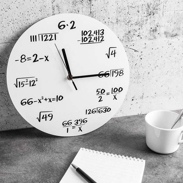 Đồng Hồ Treo Tường Toán Học ( Math Wall Clock)