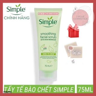 Tẩy Tế Bào Chết Cho Da Mặt Simple Kind To Skin Soothing Facial Scrub [Tặng Xà Bông Cám Gạo]