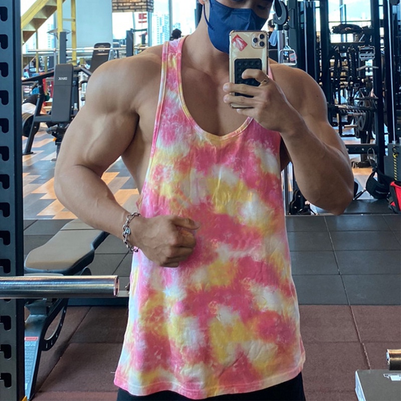 Áo Ba Lỗ Lưới Họa Tiết Rằn Ri Tập Thể Thao Thời Trang Cho Nam