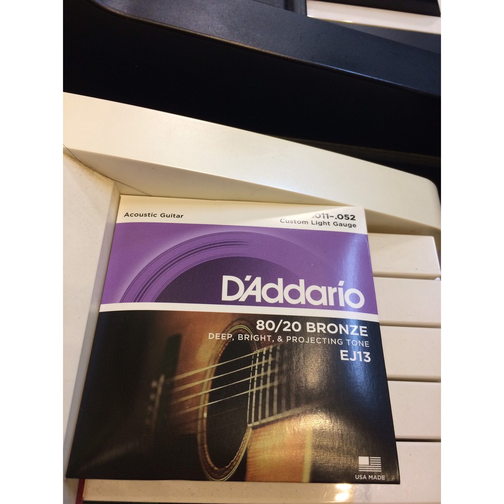 Dây đàn guitar Acoustic D Addario EJ13 80 20 bronze EXP26 EZ910 EZ920 EZ900 dây đàn ghita sắt chất lương Enzi