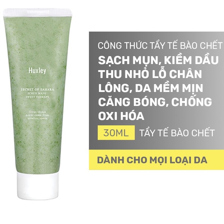 Tẩy Tế Bào Chết Chiết Xuất Từ Xương Rồng Huxley Scrub Mask Therapy 30g | BigBuy360 - bigbuy360.vn
