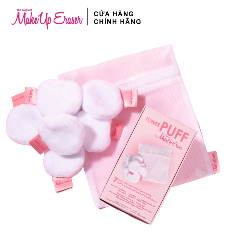 Bộ 7 miếng thấm toner Makeup Eraser Toner Puff