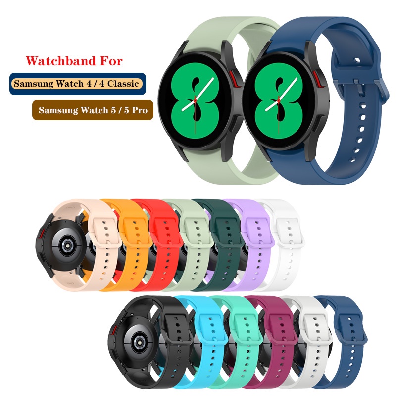 Dây Đeo Silicone Cho Đồng Hồ Thông Minh Samsung Galaxy Watch4 40mm 44mm / Classic 42mm 46mm / Watch 5 pro