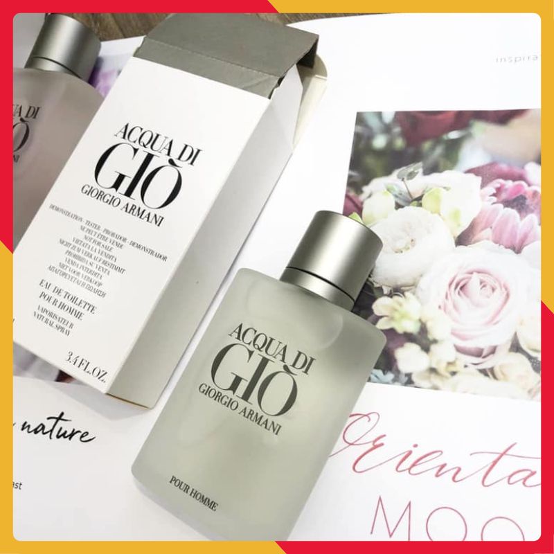 Nước Hoa Nam, Nước Hoa Aqua Di Giò Trắng 100ml Hương Thơm Nhẹ Dịu, Sang Trọng