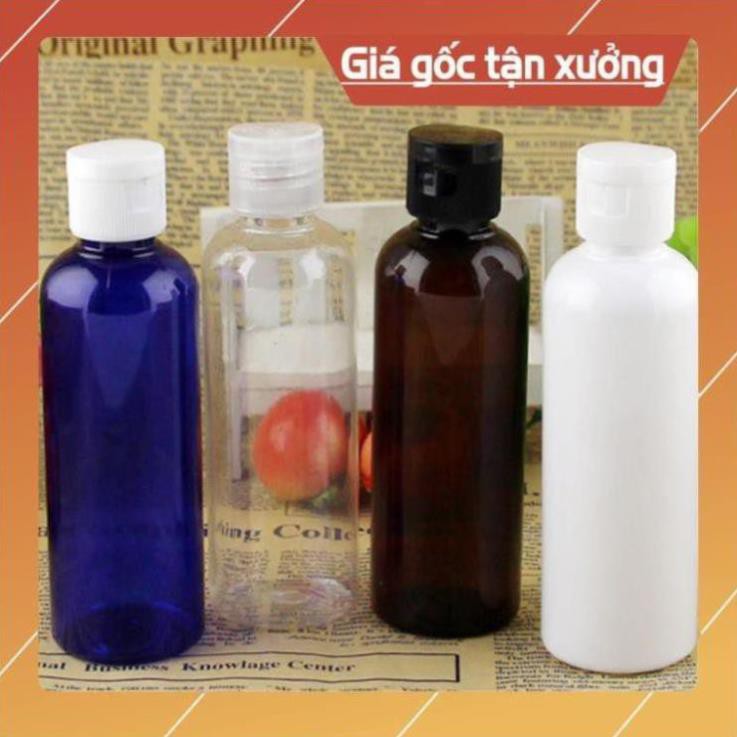 Chai lọ nhựa pet nắp bật [100ml/50ml] chiết mỹ phẩm, dầu gội, sữa tắm