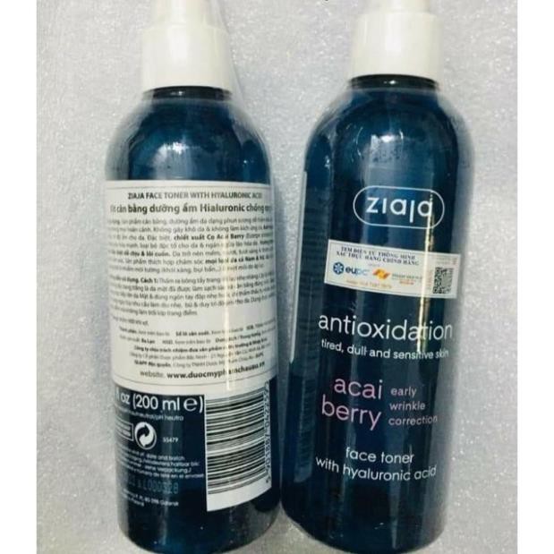 XỊT CÂN BẰNG DƯỠNG ẨM HYALURONIC CHỐNG OXY HÓA – ZIAJA – 200ML | BigBuy360 - bigbuy360.vn