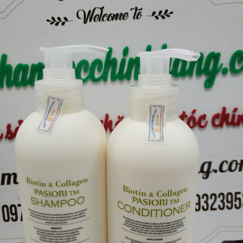 Dầu gội xả phục hồi và kích thích mọc tóc Biotin &amp; Collagen 500ml - 1000ml