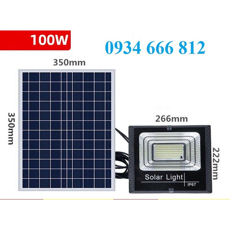 Đèn LED năng lượng mặt trời 100W