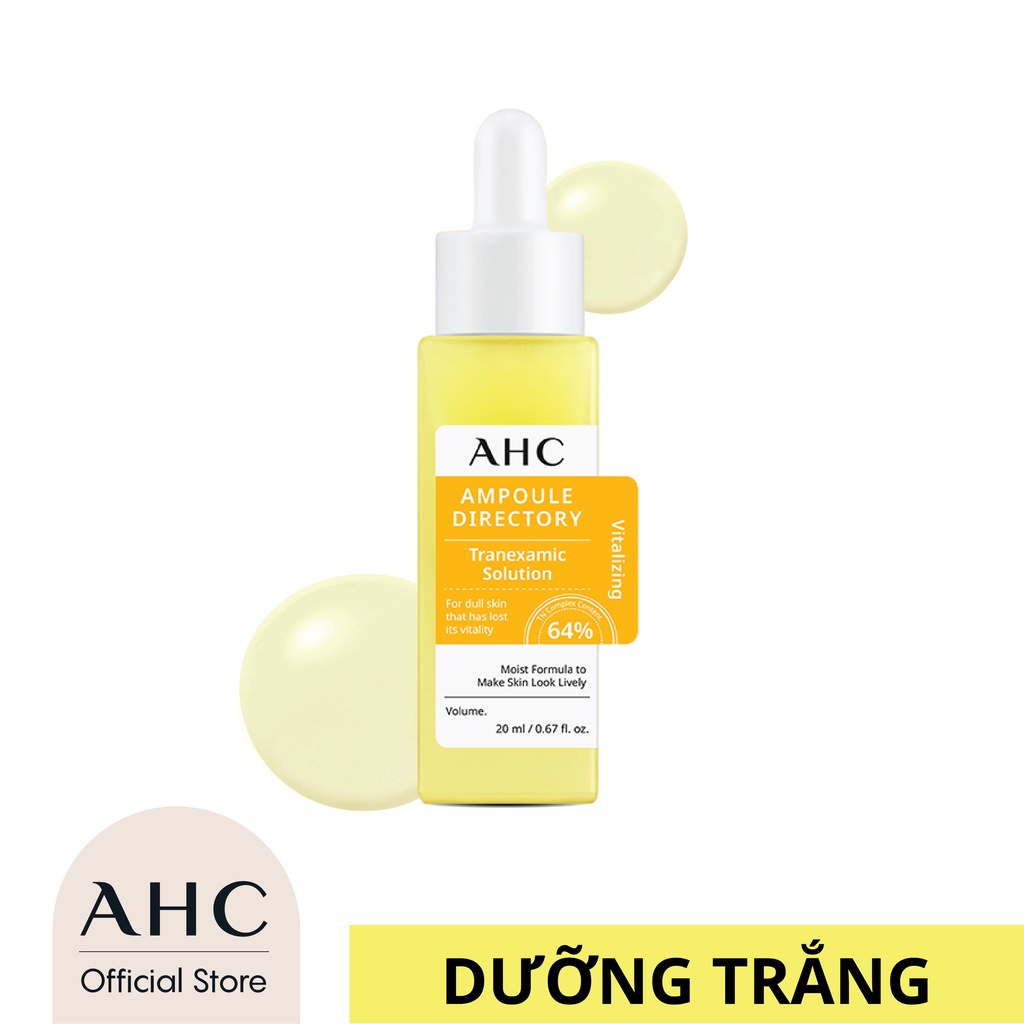 Tinh Chất Cô Đặc Mờ Thâm Nám &amp; Dưỡng Trắng AHC Ampoule Directory Tranexamic Solution 20ml