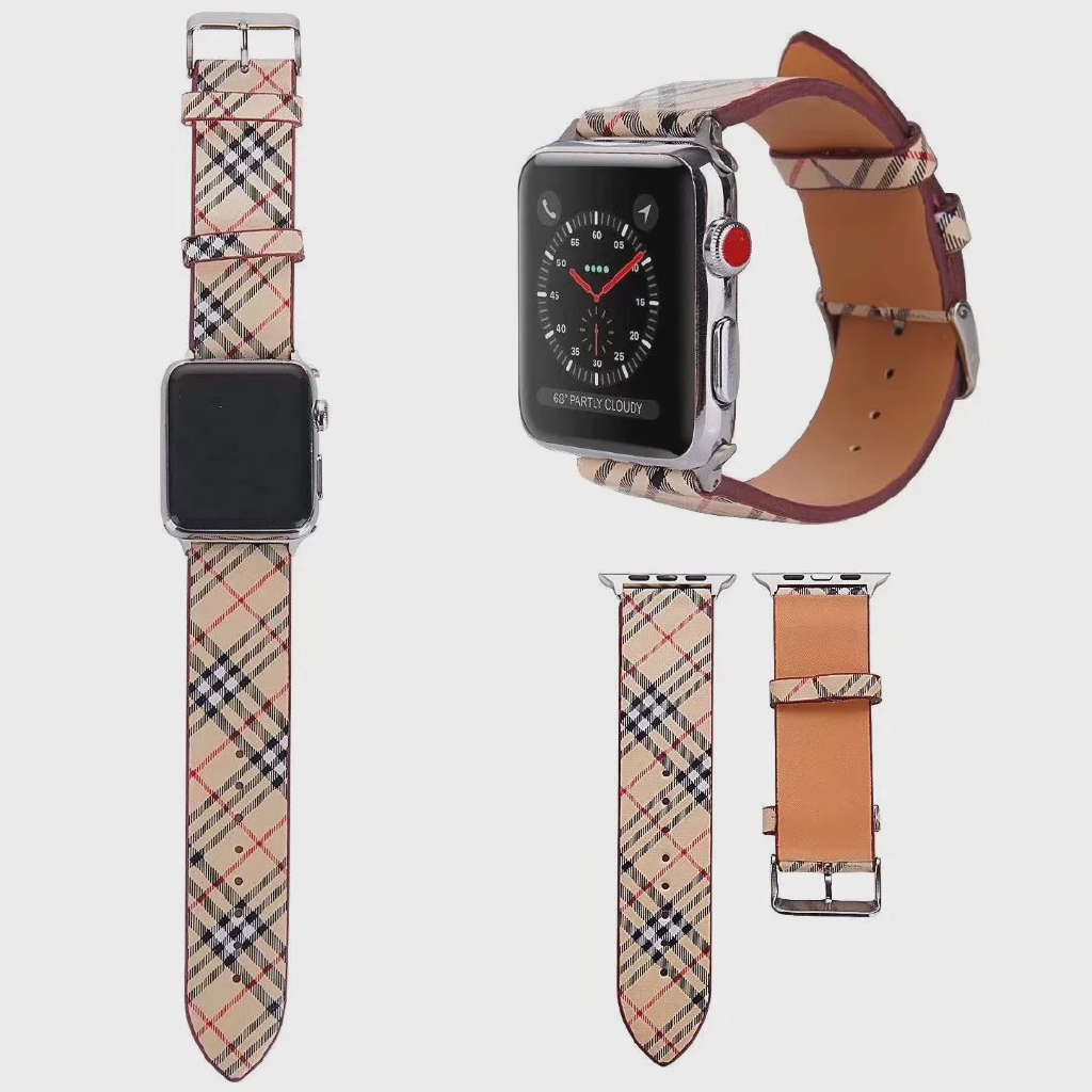 Dây Đeo Bằng Da Thật Cho Đồng Hồ Thông Minh Apple Watch 38mm 42mm 40mm 44mm