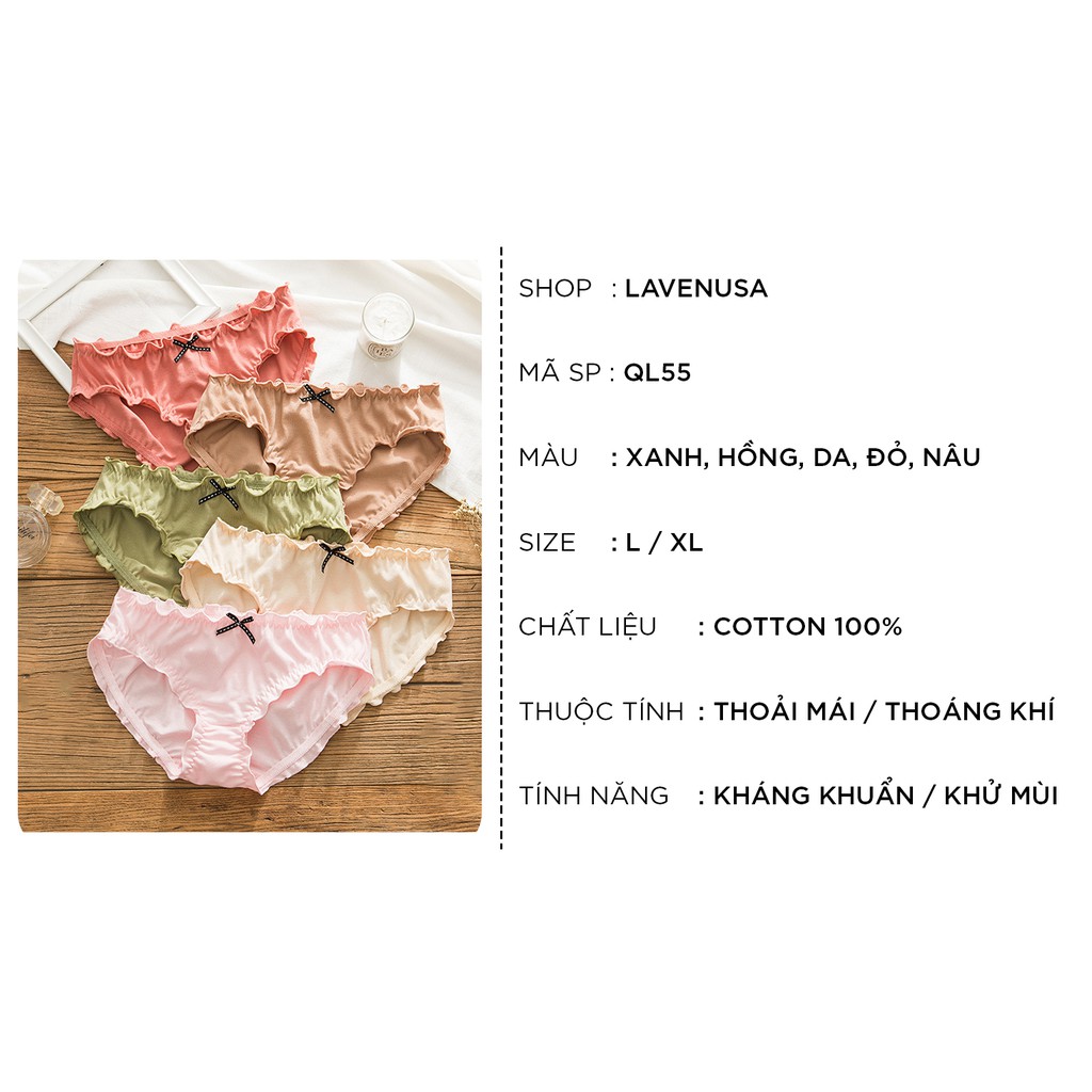 Quần lót nữ cotton cạp cao thời trang nghộ nghĩnh giá rẻ đẹp thun lạnh dễ thương QL55 | BigBuy360 - bigbuy360.vn