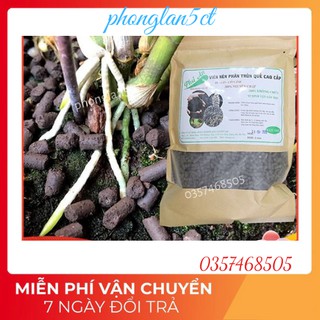Phân trùn quế cao cấp cho hoa lan- gói 1kg