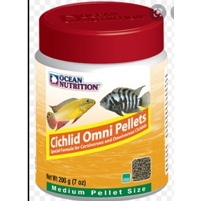 Cám chìm tăng màu cho các loại cá săn mồi nhỏ ali cichlid Ocean nutrition USA 100gr