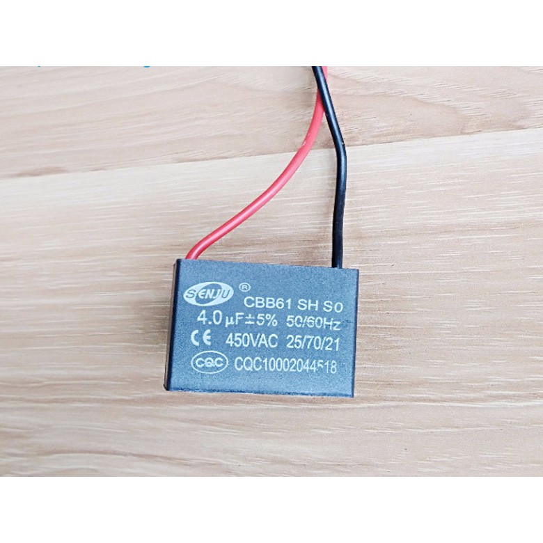 Tụ 4uF/450VAC Tụ quạt 4uF/450V
