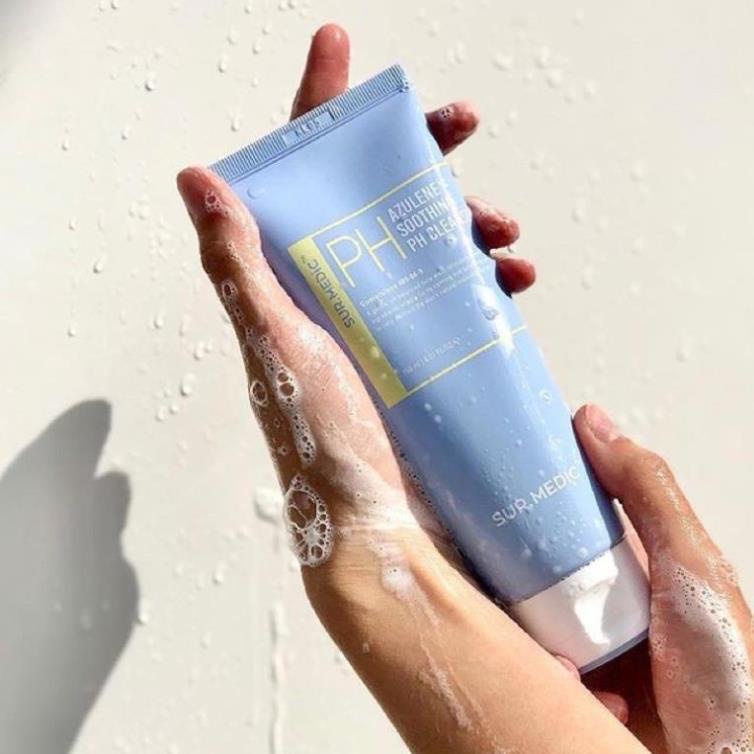 Sữa Rửa Mặt SURMEDIC PH Azulene Soothing PH Cleanser Dưỡng Ẩm Chuyên Sâu 150ml