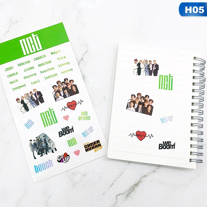 Set 1 Hình Xăm Dán Nhóm Nhạc Hàn Quốc Nct Twice Got7 Exo World Tour