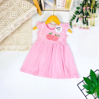 Váy bé gái vải thun lạnh minly baby size 80-130 dễ thương