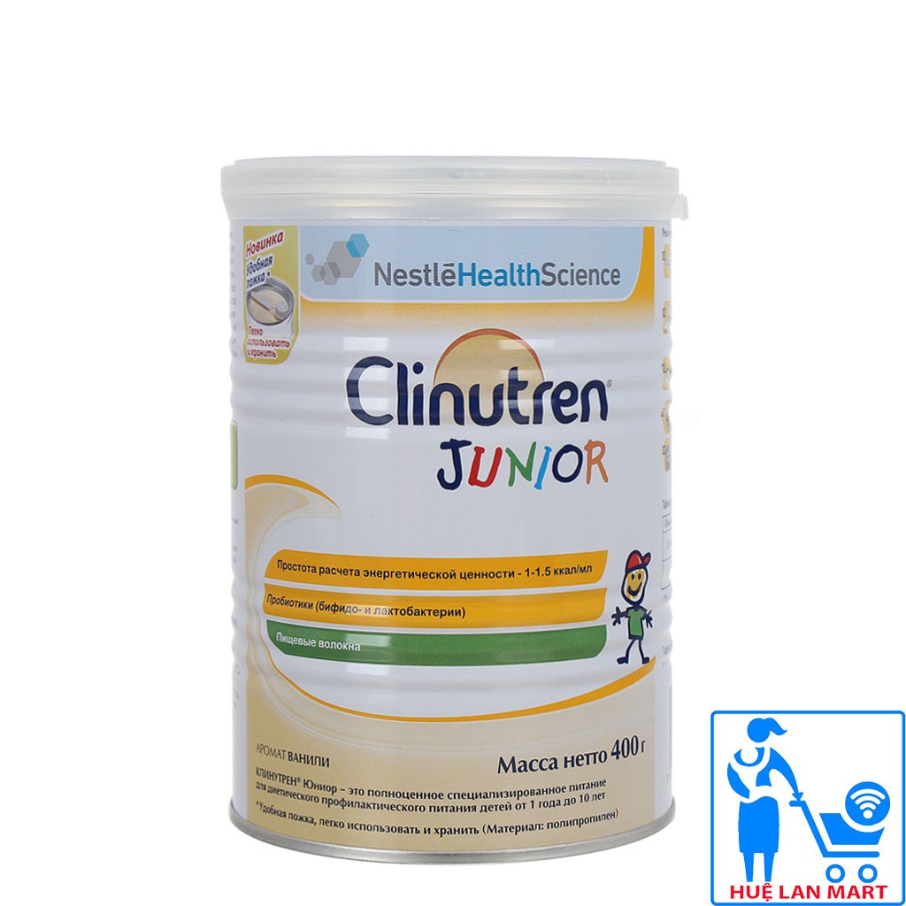 Sữa Bột Nestlé Clinutren Junior Hộp 400g (Cho bé thấp còi, chậm tăng cân)