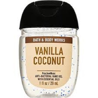 Gel rửa tay khô Bath & Body Works Hand Sanitizer PocketBac Cleansing Gel  Vanilla Coconut 29ml (Mỹ)