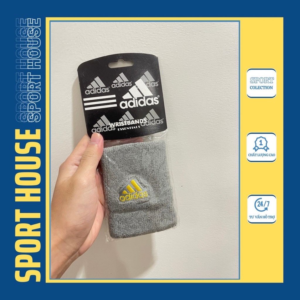 Băng đô cổ tay thể thao Wristband Adidas, băng cổ tay thấm hút mồ hôi