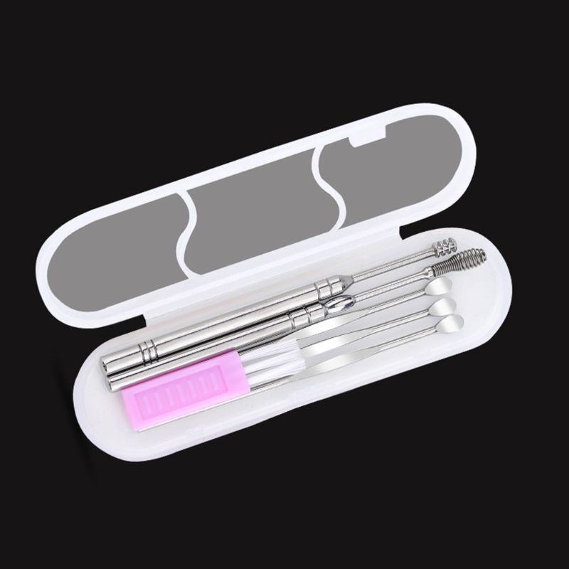 [Hàng mới về] Bộ 6 dụng cụ lấy ráy tai bằng thép không gỉ nhỏ gọn tiện dụng