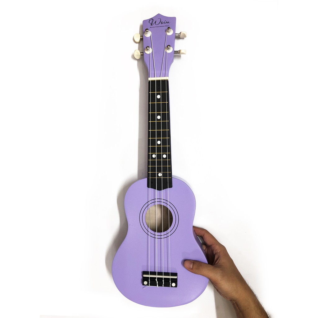 [GIAO NHANH 2H] Đàn Ukulele Gỗ Tím Ngất Ngây WOIM Soprano Size 21inch 53cm (Mua 1 Tặng 5)