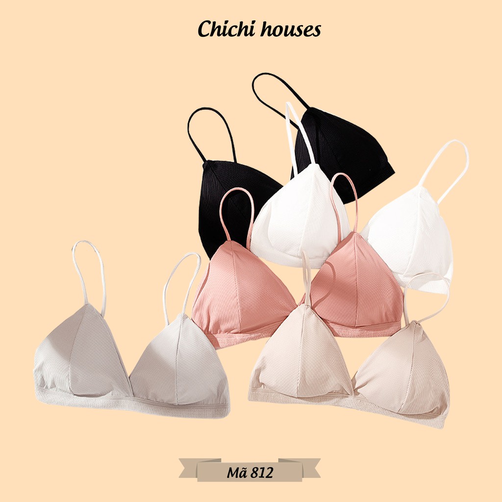 [Mã FAMARAL1 giảm 10K đơn 50K] Áo Lót Nữ, Áo Bra Cotton Thun Gân Free Size Không Gọng Cài Sau - mã 812 | BigBuy360 - bigbuy360.vn