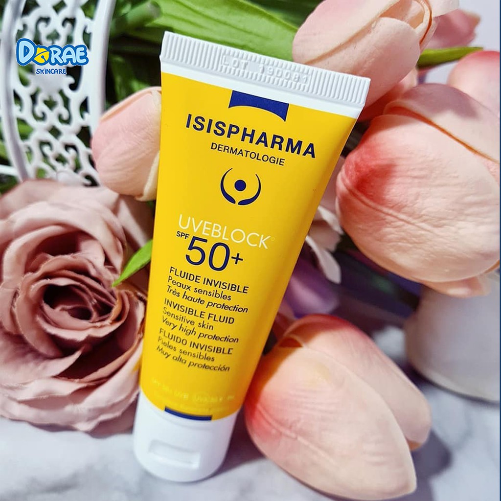 ✅ Kem chống nắng dành cho da nhạy cảm ISIS Pharma Uveblock Spf50+ Fluid