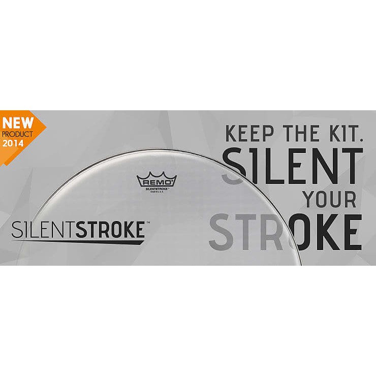 Mặt trống bass giảm âm Silen Stroke Remo SN-1022-00 Size 20 - 22"