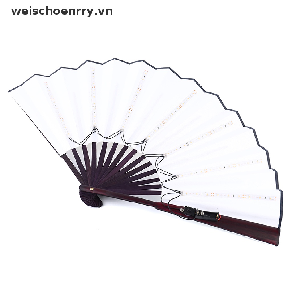Quạt Gập Gắn Đèn LED Phát Sáng Biểu Diễn Nhảy Múa Cho Lễ Hội / Giáng