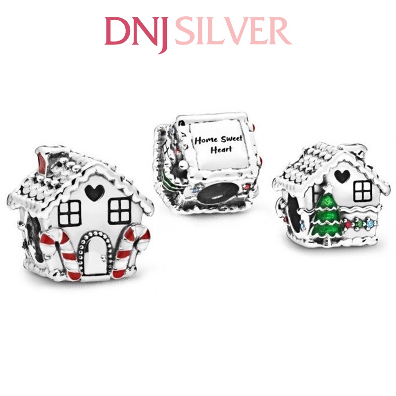 Charm bạc 925 cao cấp, hàng chuẩn bạc - Charm Gingerbread House thích hợp để mix vòng tay charm - DN313