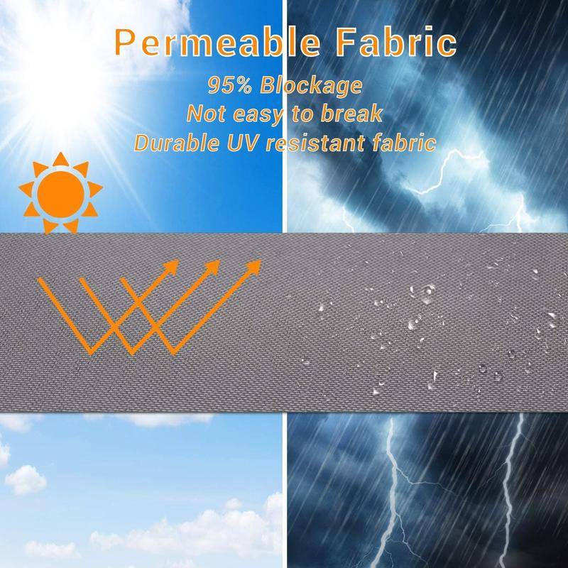 Tấm Che Polyester Chống Gió/Nắng/Mưa/Tuyết Có Khóa Kéo Cho Cửa Hàng Rào/Ban Công Bảo Vệ Sự Riêng Tư