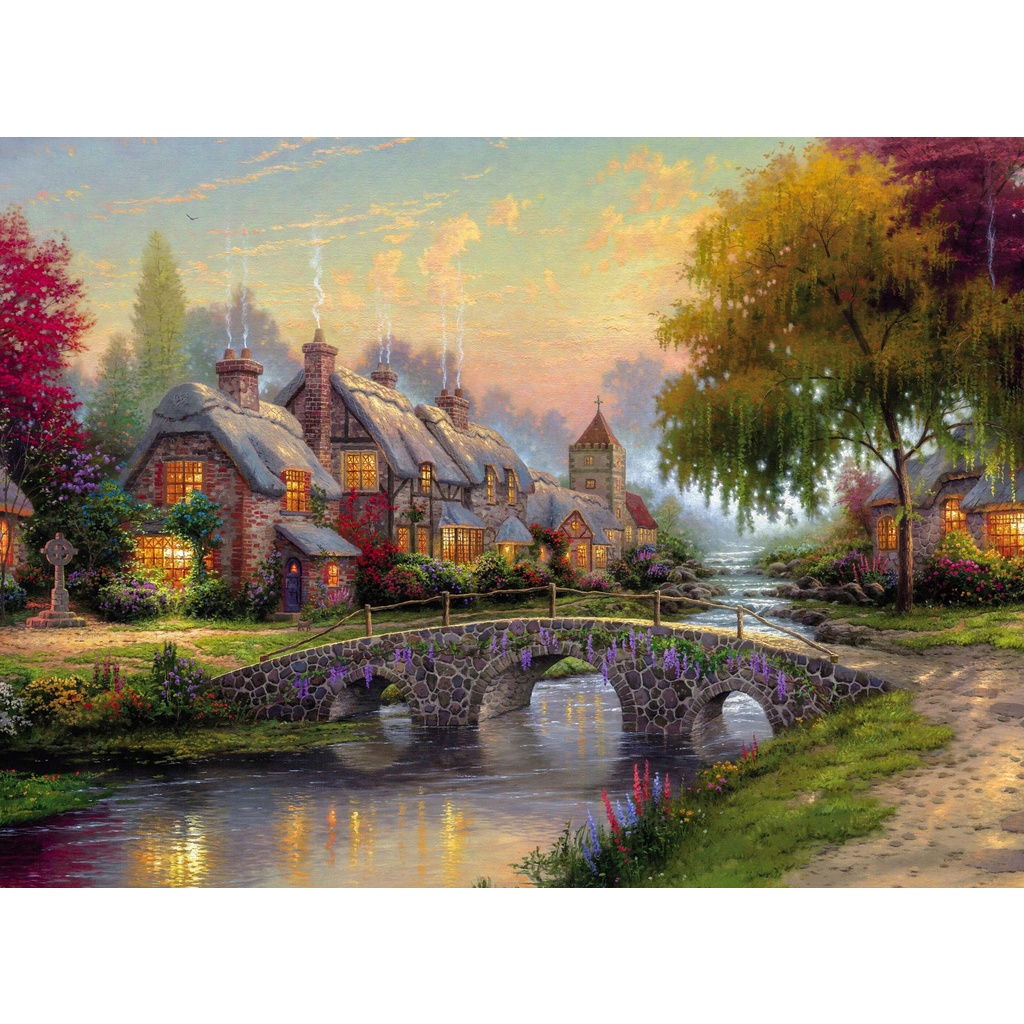 Tranh Ghép Hình 1000 Mảnh 2Cm Khổ 54×74 – Tranh Xếp Hình Puzzle Cao Cấp Ngôi  Nhà Hạnh Phúc – Happy House | Shopee Việt Nam