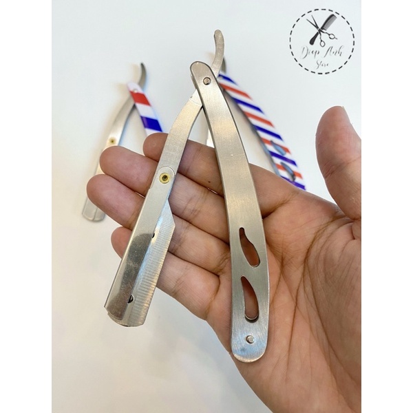 Cán Dao Cạo Barber Inox Cao Cấp