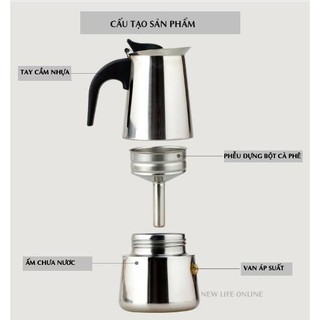 Bộ ấm pha trà cà phê và bếp điện 450ml 500W