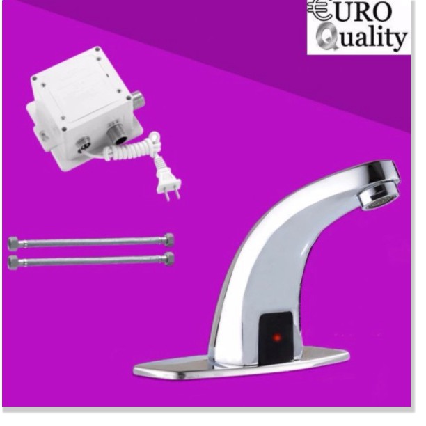 🆕 Vòi lavabo cảm ứng hồng ngoại Automatic Faucet Euro Quality (sử dụng bình thường khi bị ngắt điện)