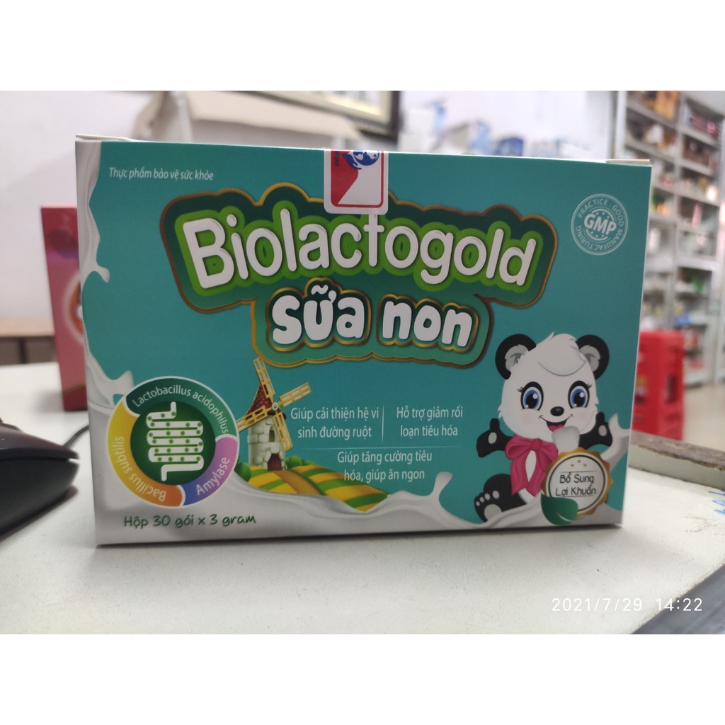 Biolactogold sữa non - cải thiện hệ vi sinh đường ruột- hỗ trợ giảm rối loạn tiêu hóa