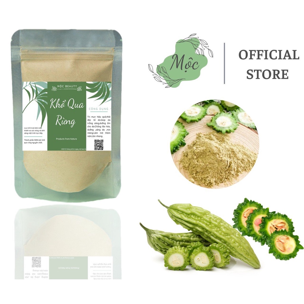 Bột khổ qua rừng nguyên chất vàng thơm 100gr