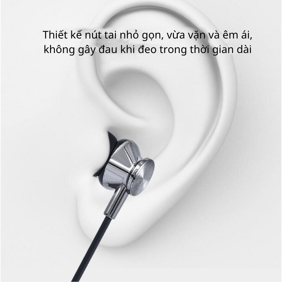 Tai Nghe Bluetooth Đeo Cổ Thể Thao Chạy Bộ Chạy Xe Có Mic Chống Ồn Chống Nước Công Nghệ Bluetooth 5.0