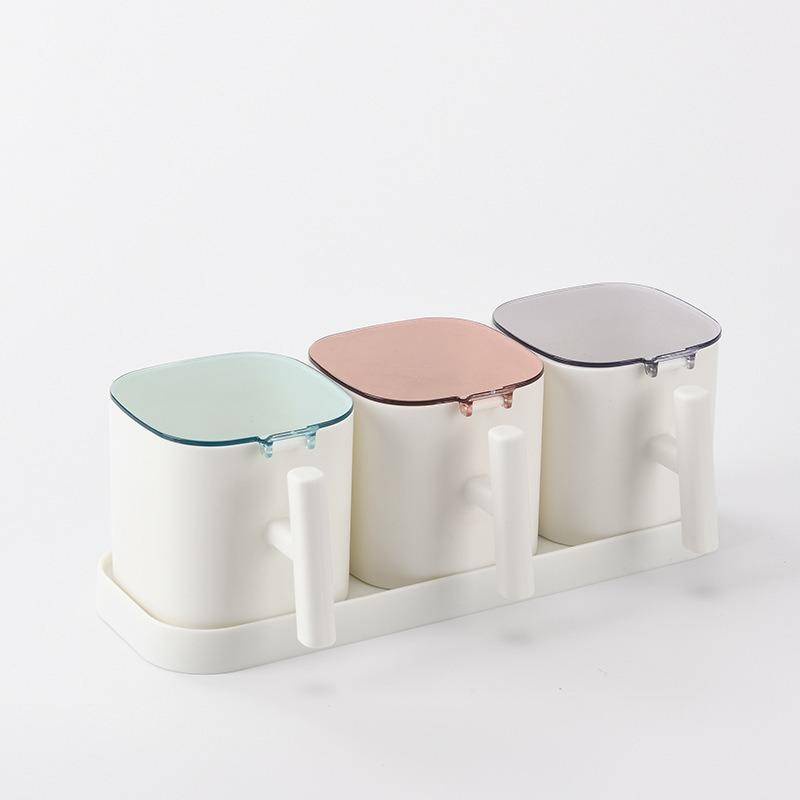 Momo Hộp Đựng Gia Vị Kèm Muỗng / Đường / Ớt Phong Cách Bắc Âu