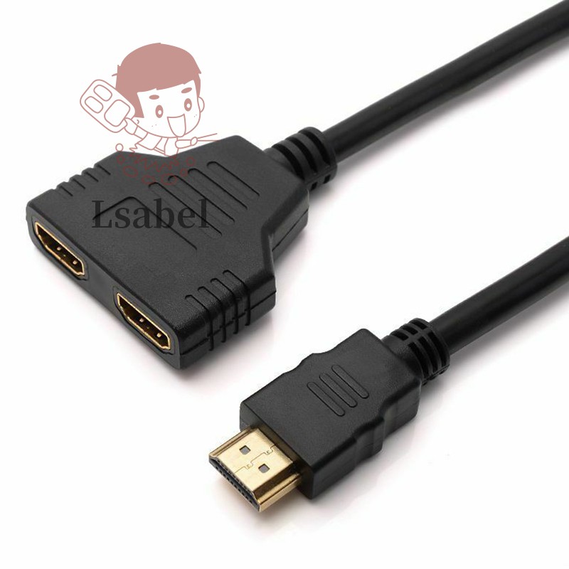 Cáp Chia 4k 2.0 1 Đầu Đực Sang 2 Đầu Cái Uhd Cho Tv Hdmi