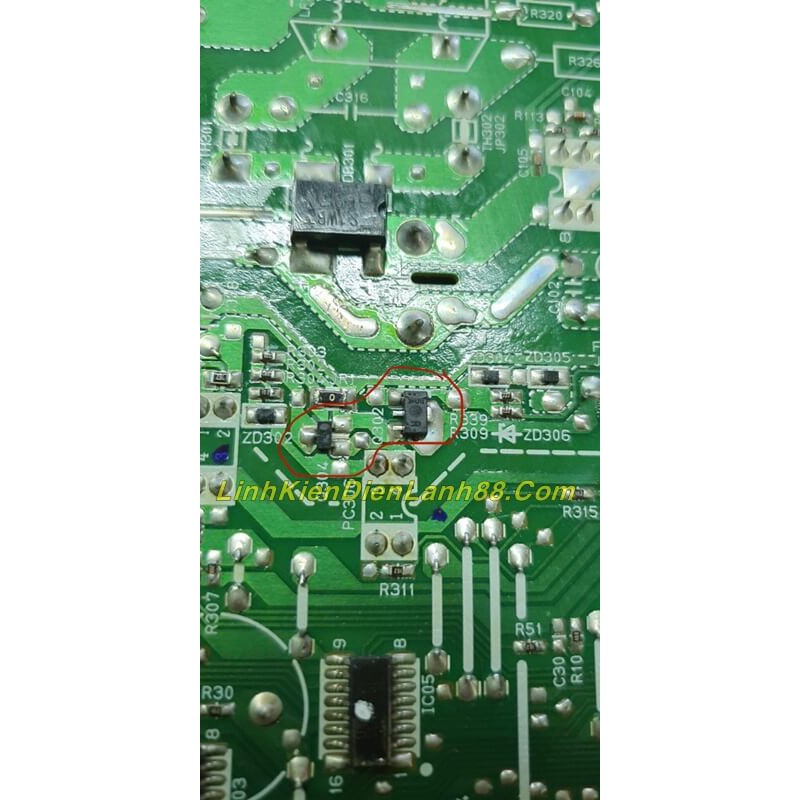 Transistor điều khiển Quạt trong bo điều hòa Pana