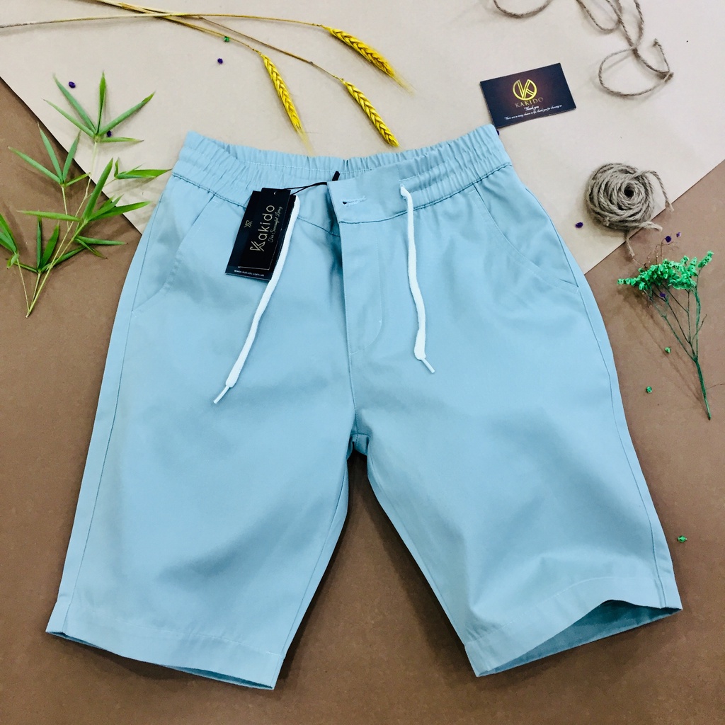 Quần Short Kaki Nam Cạp Chun 100% Cotton Cao Cấp Phom đẹp Dễ Mặc!!!