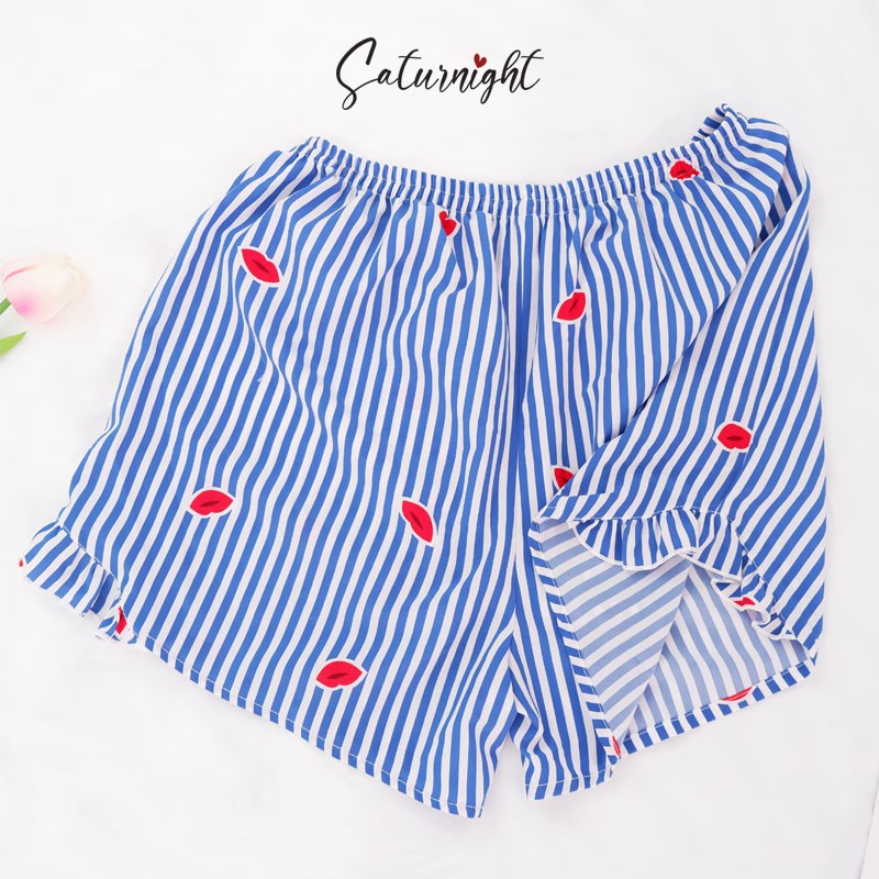 Đồ bộ nữ SATURNIGHT mặc nhà, đồ bộ nữ sát nách lụa thoáng mát, không nhăn A104 | BigBuy360 - bigbuy360.vn